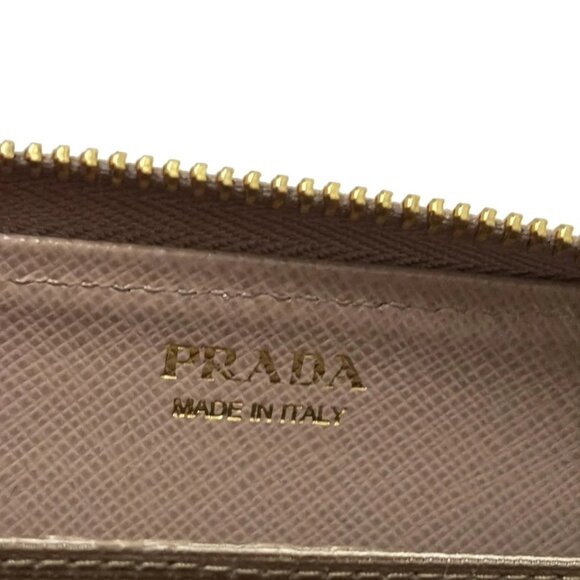 PRADA - Pink Beige Leather Coin Case 226-080925 - Picture 4 of 4